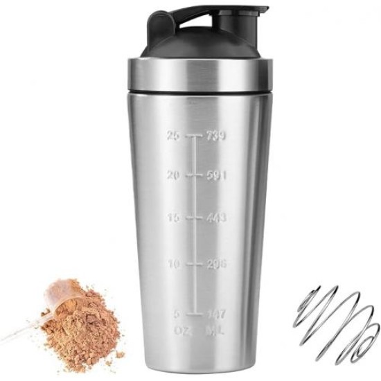 Çelik Sporcu Matarası ve Protein Shaker