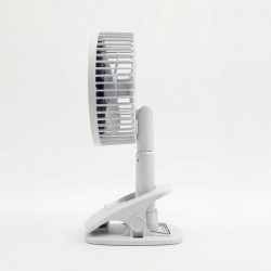 Şarjlı Taşınabilir Masaüstü ve Klipsli Mini Fan - 4'ü 1 Arada USB Vantilatör