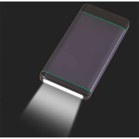 10000 mAh Fenerli Çift USB Çıkışlı Promosyon Powerbank 