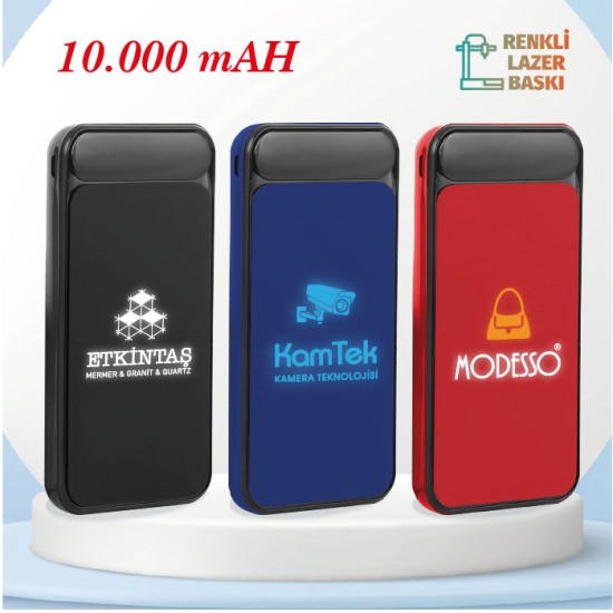 10 Bin mAh Led Logo Baskılı Powerbank