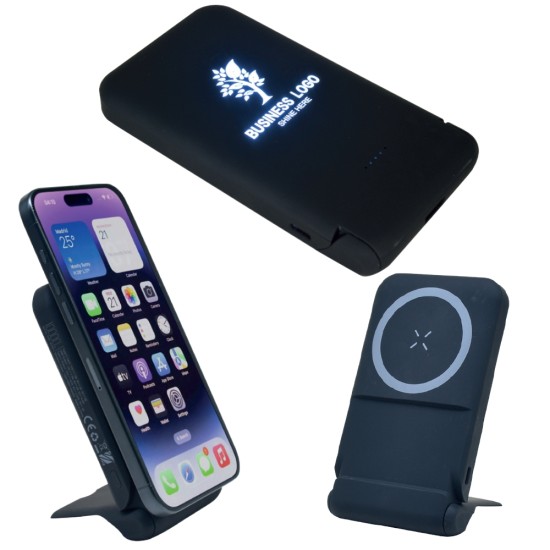 MagSafe Uyumlu 10000 mAh Kendinden Standlı Hızlı Kablosuz Powerbank – bp-13 008