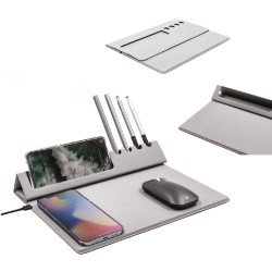 Telefon Standı ve Kalemlikli Wireless Şarjlı Promosyon Mousepad