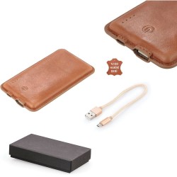 8000 mAh Deri Kaplama Powerbank