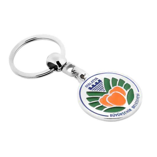 Promosyonluk Metal Mineli Anahtarlık