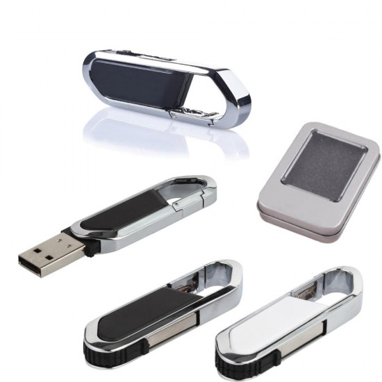 Promosyonluk Metal Plastik Anahtarlık USB Bellek