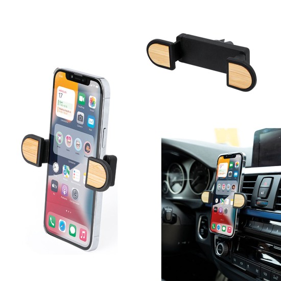 Araç İçi Telefon Standı – Bambu Detaylı Şık ve Dayanıklı Tasarım