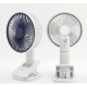 Şarjlı Taşınabilir Masaüstü ve Klipsli Mini Fan - 4'ü 1 Arada USB Vantilatör