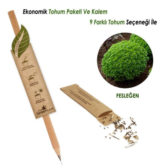 Promosyon Tohumlu Kapaklı Tükenmez Kalem