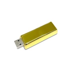 Altın Külçe Tasarımlı Metal USB Bellek 64GB – Lüks Promosyon Ürünü
