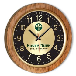 Ahşap Kaplama Natural Duvar Saati