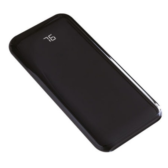 8000 mAh 2 USB Şarj Göstereli Promosyon Cam Görünümlü Powerbank