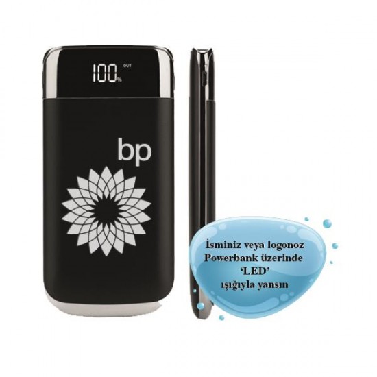10000 mAH Led Göstergeli Led Logo Powerbank 10000 mAH Led Göstergeli Led Logo Powerbank