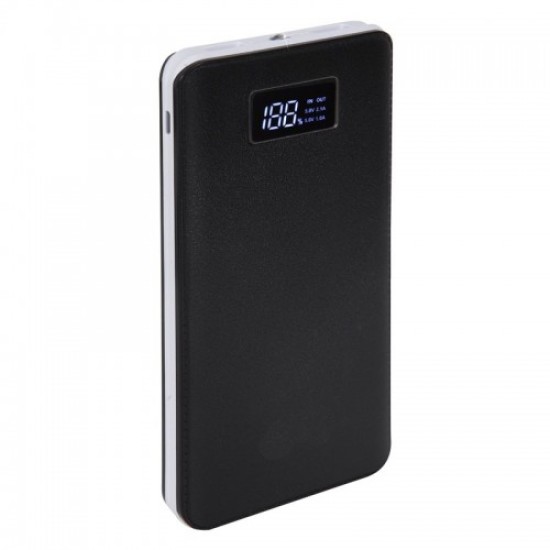 12000 mAh Led Ekranlı Deri Görünümlü Promosyon Powerbank