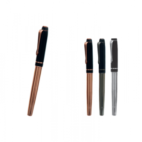 Metalik Yüzeyli Promosyon Metal Roller Kalem 
