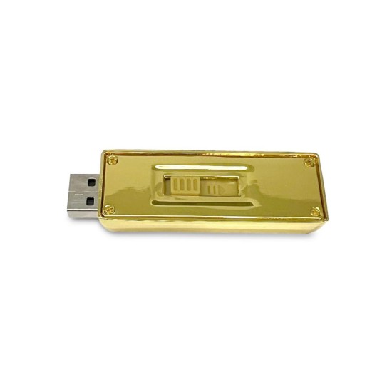 Altın Külçe Tasarımlı Metal USB Bellek 64GB – Lüks Promosyon Ürünü